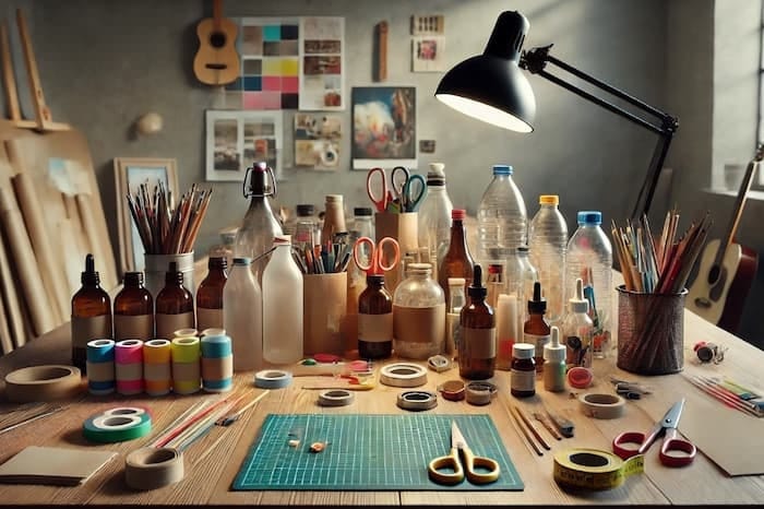 Materiales reciclados en proyectos de artes plasticas