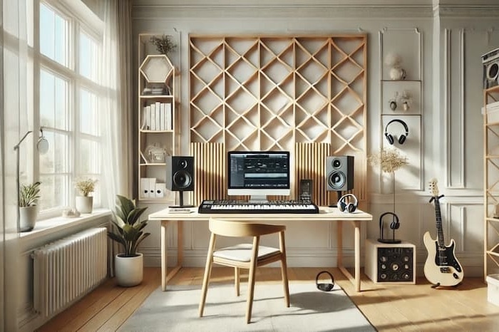 Estudio de musica en casa con presupuesto limitado