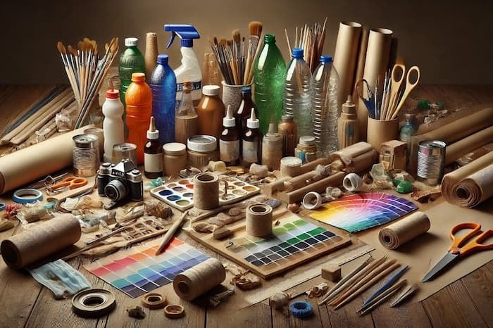Materiales reciclados en proyectos de artes plasticas