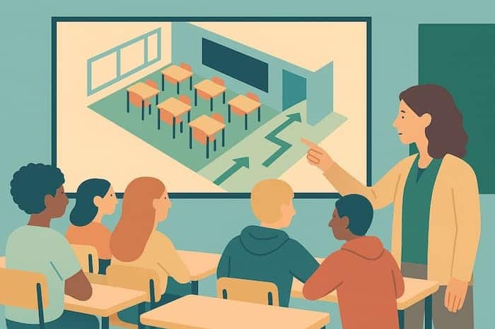 Gemelos digitales escolares: simulando el aula real antes de vivirla Gemelos digitales escolares