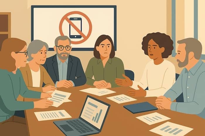 Móviles en clase sí o no en 2025: efectos en atención, clima y equidad con datos Moviles en clase si o no